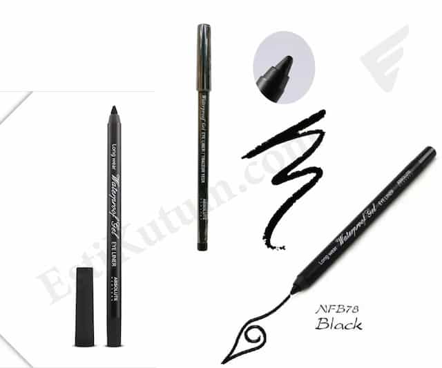 Absolute New York Waterproof Gel Eye Liner (Black)