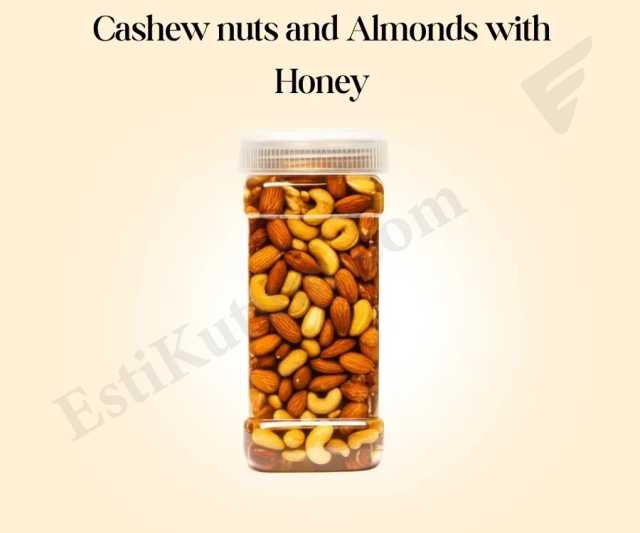 Cashew Nuts and Almonds with Honey