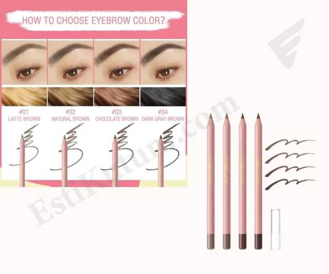 E02 - Pink Flash Waterproof Eyebrow Pencil