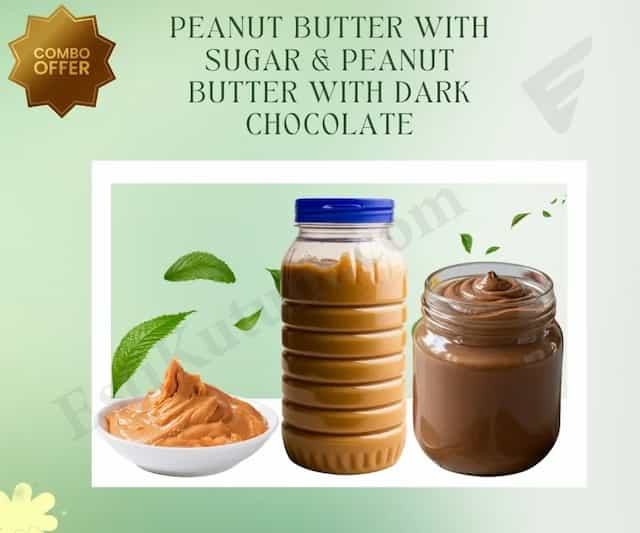 Peanut Butter with suger and Dark Chocolate Combo