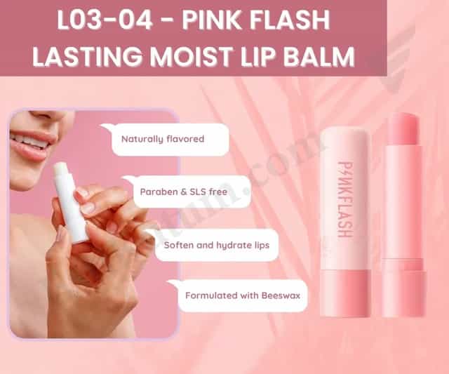 Pink Flash Lasting Moist Lip Balm - L03-04