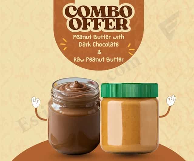 Raw and Dark Chocolate Peanut Butter Combo
